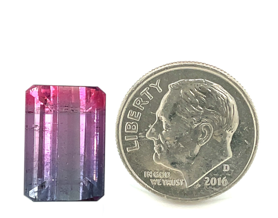 Loose Carat Parti-Color Purple Pink Tourmaline Unset Ring or