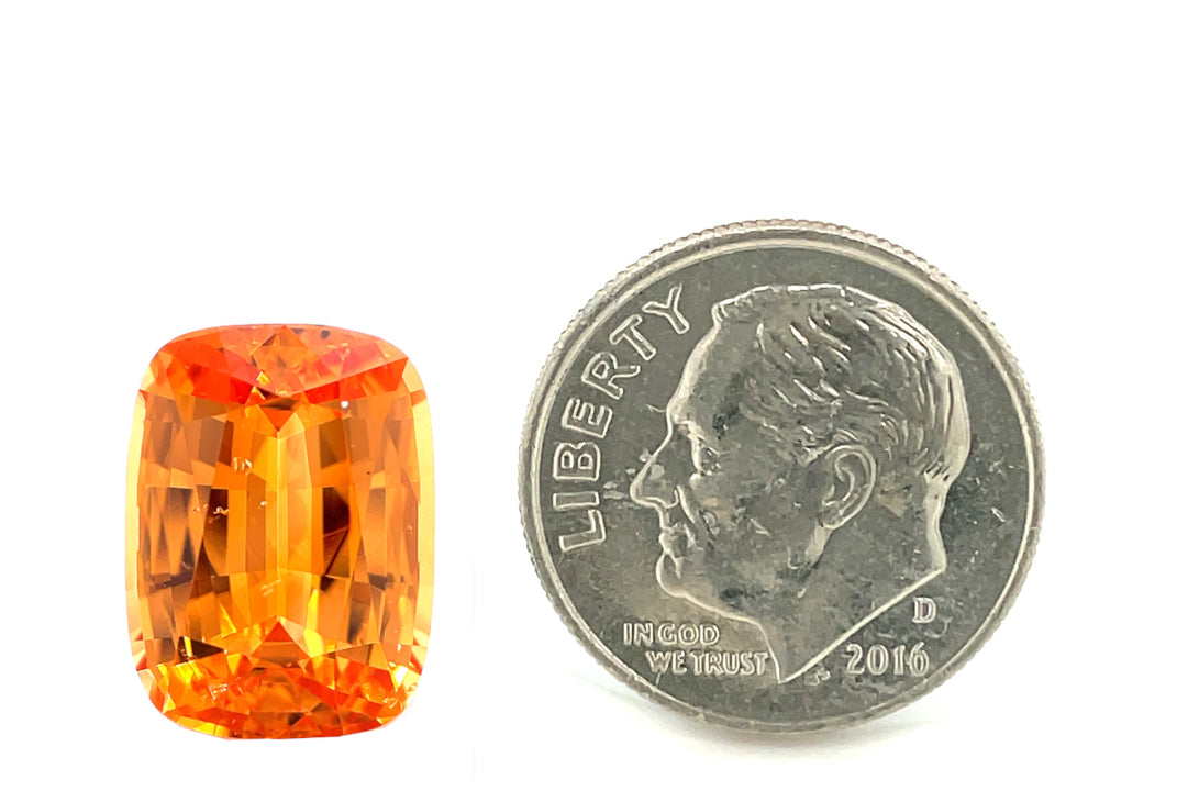 Pierre Précieuse Grenat Spessartite Mandarin - 1,72 Carats - Coupe Poire - Couleur Orange/rouge - VVS - Namibie
