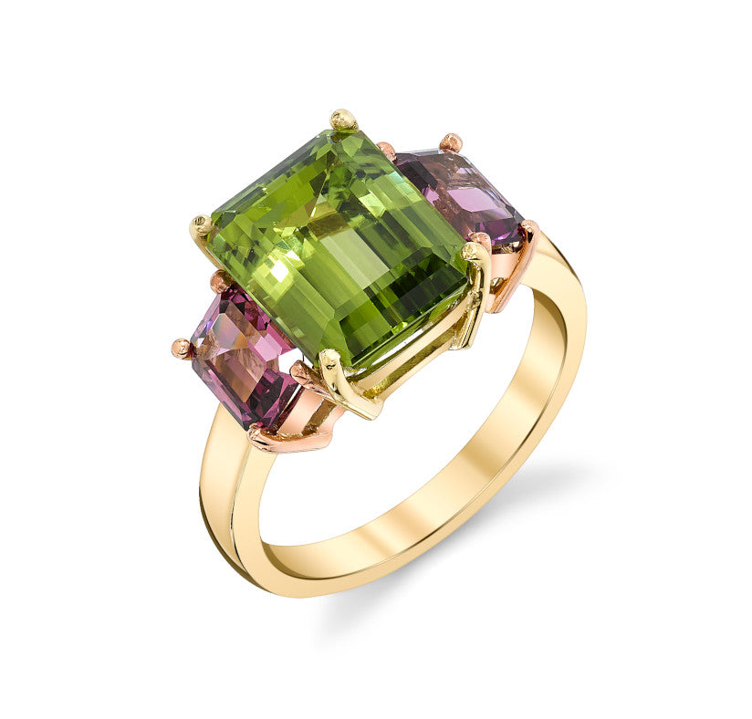 3 carat deals peridot ring