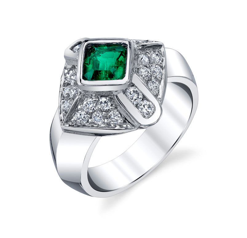 Lara Emerald Cocktail Ring