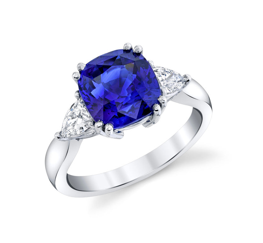 Genuine Blue Diamond .50ct Vintage Style Filigree Ring Sterling Silver  handmade custom sizes 3 4 5 6 7 8 9 10 11 fine jewelry 14k gold